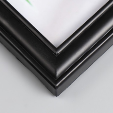 Photo frame plastic 10x15 cm with a shelf "Olivia" black 26x15 cm-3