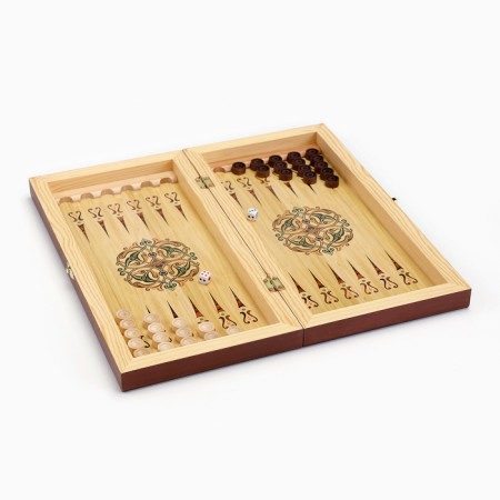 Board game 3 in 1 "Classic": chess, checkers, backgammon, wood 40 x 40 cm-5