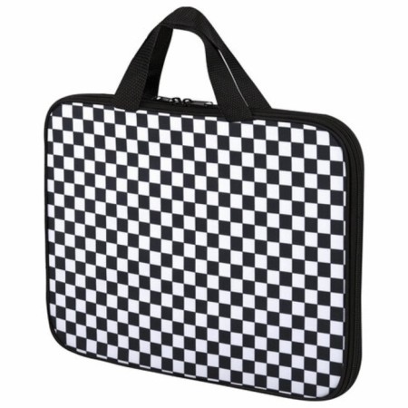 Lightning folder with handles Brauberg A4, 1 department, polyester, 20 mm, "Black and White", 272172-2