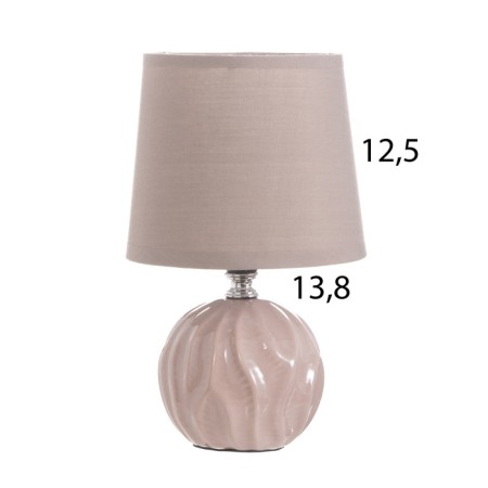 Pobeo desktop lamp 1x40W E14 brown 14x14x24cm-5