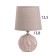 Pobeo desktop lamp 1x40W E14 brown 14x14x24cm