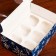 Packaging for 6 cupcakes with the window "Snowflakes", 25 x 17 x 10 cm
