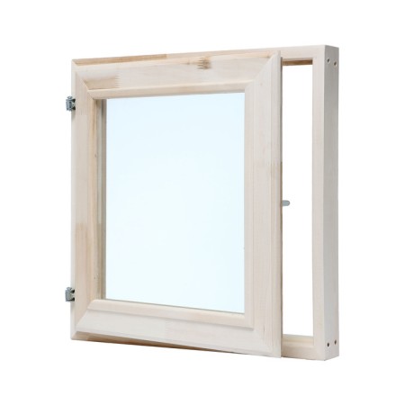 Window, 50 × 50cm, double glass of linden, external opening-8