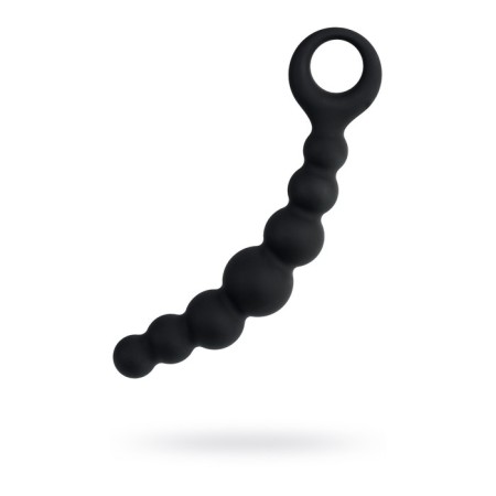 Anal stimulator Popo pleasure by toyfa carina, silicone, black color, 19 cm, d 3 cm