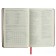 Diary of Leduced A5, 160 sheets MEGAPOLIS VELVET, solid cover, artificial leather, lies, on an elastic band, tinted block 70 g/m2, red