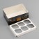 Box for 6 cupcakes with a transparent lid, "best man", 23 × 16 × 10 cm, confectionery packaging
