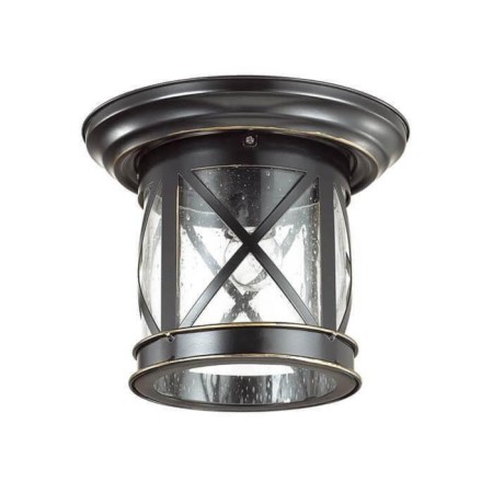 Street ceiling lamp SATION, 1x60W, E27, IP44, black color-1