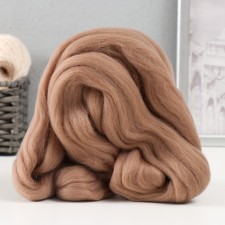 Fasting wool 100% half -toned wool 50 g (cocoa - 113)