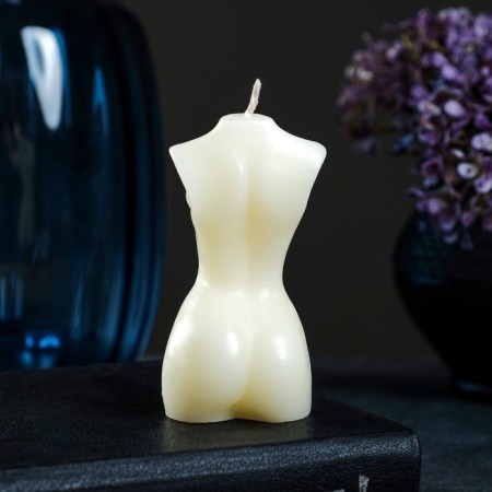 Figure candle "Women's body No. 1" Milk, 9cm-2