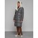 Coat insulated winter female, size 42, dark gray color