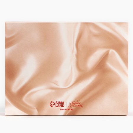 Box for sweets "March 8", silk, 20 x 15 x 5 cm-4