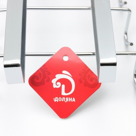 Holder for mugs suspended for 10 items of the share, 27.5 × 14 × 6.5 cm, silver color-4