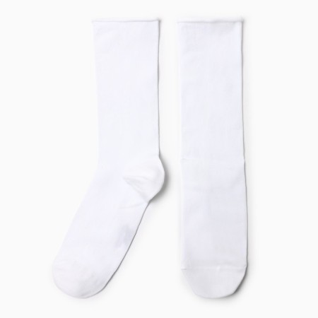 Women's socks, white color, size 25-27