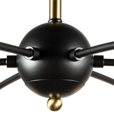 Glasgow chandelier, 6x40W E27, black color-2