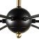 Glasgow chandelier, 6x40W E27, black color