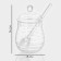Glass jar for honey and jam Magistro "Winnie", 300 ml, 8 × 14 cm