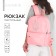 Backpack school textile I chooose, pink color, 38 x 12 x 30 cm