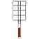 Grill grill for maclay sausages, 26x17 cm, stainless steel, for barbecue