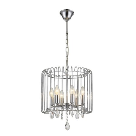 Evora Causte 6x60W E14 Chrome 38x38x34cm