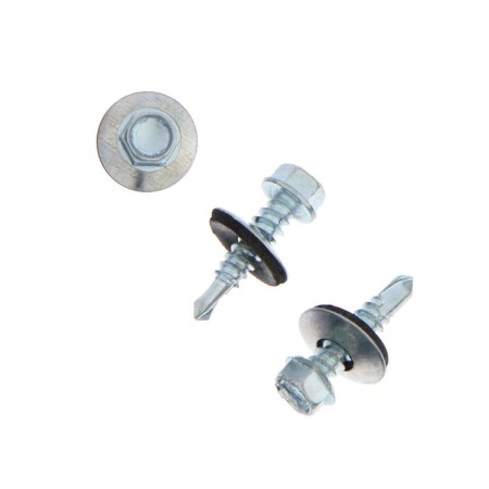 Self -cuts roof tundra krep with a drill 5.5x25 mm, zinc, 60 pcs.