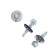 Self -cuts roof tundra krep with a drill 5.5x25 mm, zinc, 60 pcs.