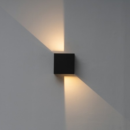 Wall lamp Mantra Davos XL, LED, 1830LM, 4000K, 150x100x150 mm, matte black color