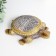 Souvenir Polystone "Little Turtle" with a golden pattern 10.5x10.5x5.5 cm