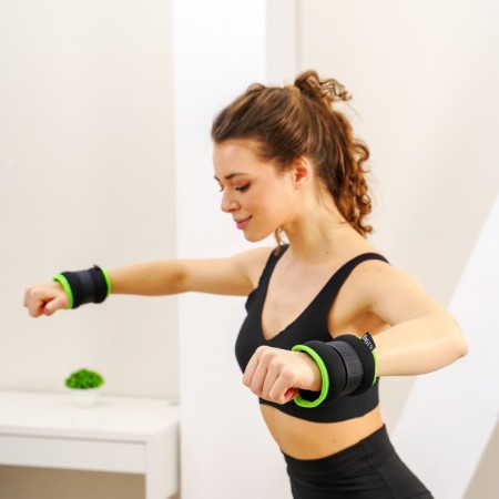 Inexperienced neoprene 2pcs. x 0.25 kg, black/light green color-7
