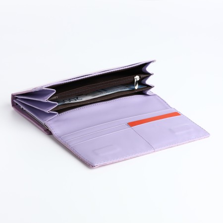 Women's wallet on magnet, purple color-4