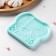 Silicone form "I adore you", 9.4 × 7.8 × 1.1 cm, the color is turquoise