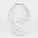 Vase for flowers Interior "Wave" color white 39 x 27 x 27 cm