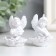 Souvenir Polystone "White Angel on Flower" MIX 3.6x3.7x5 cm