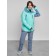 Ski costume female winter, size 42, turquoise color