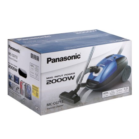 Пылесос PANASONIC MC-CG713, мешок, 2000 Вт, белый-15