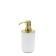 Alba liquid soap dispenser, white/gold color