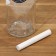 A bottle with a metal dispenser for oil and sauces "Cretaceous Design", glass, 330 ml, with small for marking