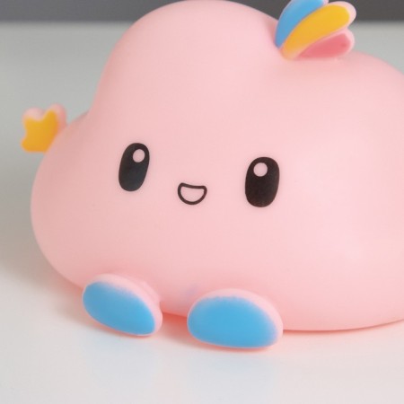 Night "Cloud" LED from AG13 batteries pink 12x10x8 cm-10