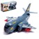 Aircraft "Transport", works on batteries, light and sound effects, color gray color