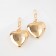 Earrings Metal "Heart" captivity, color gold