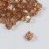 Plastic beads "Crystal polyhedron. Pale brown" transparent set of 20 g 1x1x1 cm