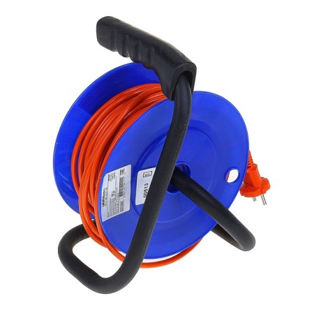 An extension cure on the coil Universal U6-014 (190), 4 sockets, 20 m, thermo PVS 2x0.75-1
