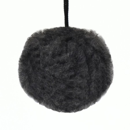 Claw "Piggon" with a hammock, a toy and a shelf, 64 x 34 x 104 cm, (fur, jute) gray-5