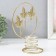 Summary metal per 1 candle "Maple leaves in the circle" d = 4.5 cm gold 16x9.5x21 cm