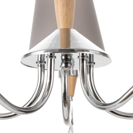 Brussels chandelier 5x60W e14 chrome 58x58x85 cm Bayerlux-3