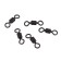 Namazu Pro Rolling Ribbed Swivel, Brass, Carbon, Test-91 kg, packaging 10 pcs.