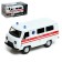 Metal machine "UAZ 3962. Ambulance", inertia, 1:24, light and sound