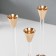 Summary Metal "Geometry" d = 2.2 cm, set 3 pcs h = 23.5 cm, 21.5 cm, 19.5 cm