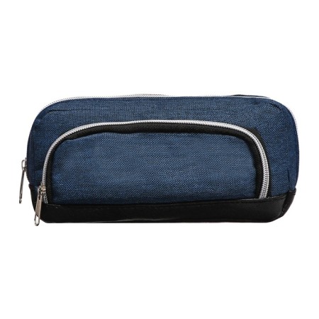 School Penal on the zipper Calligrata, 2 departments, blue-2
