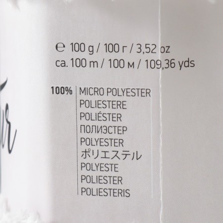 Yarn "Fable Fur" 100% micropoliester 100m/100g (967 river pearls)-3