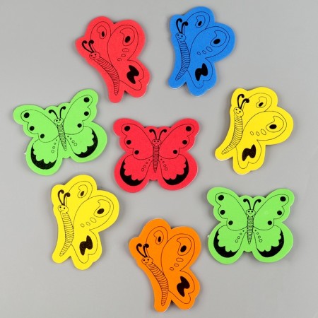 A set of figures from EVA "Butterflies", on an adhesive basis, 13 grams, color mix